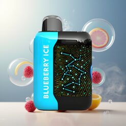 Bang Starry 25000 Puffs Norge Grossist Disposable Vape Blå Bringebær Is 28ml 800mAh Type-C