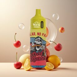 Bang Tornado 12000 Puffs Norge Grossist Engangs Vape Kirsebær Fersken Lemonade – 23ml, 650 mAh, 0/2/3/5% Nikotin