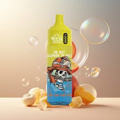 Bang Tornado 12000 Puffs Norge grossist Engangs Vape Fersken Is (23ml, 650 mAh, 0%/2%/3%/5%)