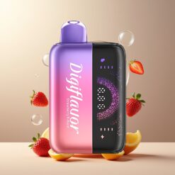 Digiflavor BRK 20000 Puffs Engangs Vape Jordbær B Eksplosjon Norge Grossist – 5% Nikotin, 12ml, 200mAh, 2 Pustemoduser