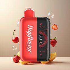 Digiflavor BRK 20000 Puffs Norge Grossist Engangs E-vape Cherry Strazz (5% Nikotin, 12ml, 200mAh)