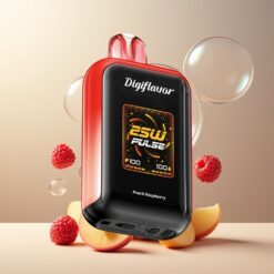 Digiflavor SKY 25000 Puffs Engangs Vape Fersken Bringebær Norge Grossist – 16mL, 5% Nikotin, 800mAh, USB-C
