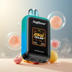 Digiflavor SKY 25K Puffs Norge Grossist Disposable Vape Fersken Blå Slushy – 16mL, 800mAh, USB-C, 5% Nikotin