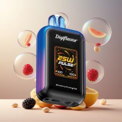 Digiflavor SKY 25K Puffs Norge Grossist Engangs Vape Blackberry Fcuking Fab, 16 mL, 800 mAh, 5% Nikotin, Justerbar Luftstrøm, Smart Skjerm