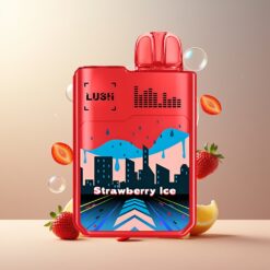Digiflavor x Geekbar LUSH Norge grossist 20000 Puffs 5% Nikotin USB-C Ladning Jordbæris Disposable Vape med LCD Skjerm og 2 Kraftmoduser