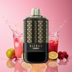 ELF BAR COMBO 25000 Puffs Engangsdamp Pink Lemonade & Grape Fruit – 22ml, 700mAh, Type-C, 5% nikotin, Norge grossist