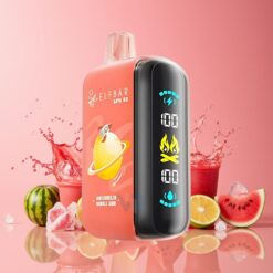ELF BAR RAYA D3 25000 Puffs Norge Grossist Vannmelon Tyggegummi Disposable Vape med 23ml, 5% Nikotin, Type-C Lading