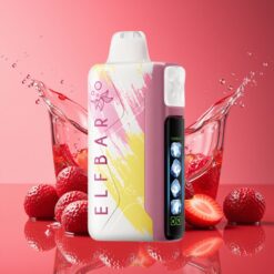 Elf Bar Ice King Norge Grossist 40000 Puffs 20ml 5% Nikotin 850mAh Batteri Justerbar Kjøling Cherry Strazz