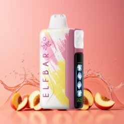 Elf Bar Ice King Norge Grossist 40000 Puffs 20ml Fersken Disposable Vape med LCD, 5% Nikotin, 850mAh