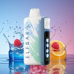 Elf Bar Ice King Norge Grossist 40000 Puffs Disposable Vape Blå Bringebær Is, 20ml, 5% Nikotin, 850mAh, LCD