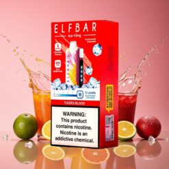 Elf Bar Ice King Norge Grossist 40000 Puffs Tigerblod Disposable Vape med 20ml E-Væske, 5% Nikotin, 850mAh Batteri