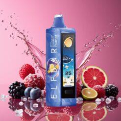 Elf Bar Planet 25000 Puff Norge Grossist Disposable Vape Sur Bringebær Blåbær 18ml 800mAh