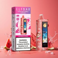 Elf Bar Planet 25000 Puffs Engangs Vape Vannmelon/Kirsebær Norge Grossist – 5% Nikotin, 18ml, 800mAh