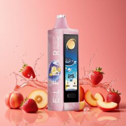 Elf Bar Planet 25000 Puffs Norge Grossist: Jordbær+Fersken, 5% Nikotin, 18ml, 800mAh, Mesh