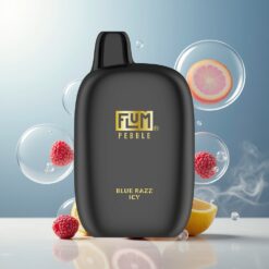 FLUM Pebble 6000 Puffs Norge Grossist Blå Bringebær Is 10ml 5% Type-C