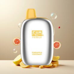 FLUM Pebble 6000 Puffs Norge Grossist Engangs Vape Ananas Kokos (10ml, 5%, 500mAh, Mesh Coil, Type-C)