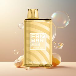 FRIOBAR DB7000 Norge grossist Disposable Vape Peach Ice (Fersken Is) 16mL 7000 puff 50mg/mL USB-C