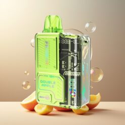 FRIOBAR MX 10K Engangs Vape Dobbel Eple Norge Grossist – 10mL, 10000 puff, 50mg/mL, 650mAh, Justerbar airflow