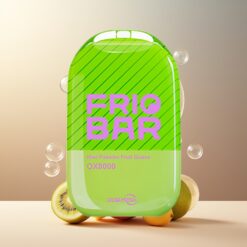 FRIOBAR OX8000 Engangs Vape Kiwi Pasjonsfrukt Guava Norge Grossist – 16mL, 8000 puff, 50mg/mL, 600mAh USB-C