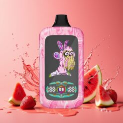 Fumot Digital Monkey 40000 Norge grossist Engangs Vape Jordbær/Vannmelon: Dual Engine, Dual Mesh Coil, 850 mAh, Type-C, Nikotin 0-5%