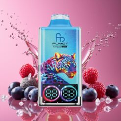 Fumot Leopard 40K Puffs Engangs Vape Blåbær Bringebær Norge grossist 0-5% Nikotin 700mAh