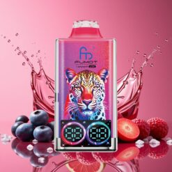 Fumot Leopard 40K Puffs Norge grossist Disposable Vape Blåbær Kirsebær Tranebær 0-5% Nikotin 700mAh Dual Mesh Type-C