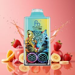 Fumot Leopard 40K Puffs Norge grossist Disposable Vape Jordbær Banan 0-5% Nikotin 700mAh Type-C