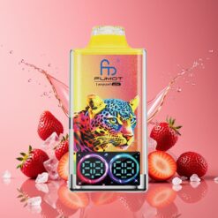 Fumot Leopard 40K Puffs Norge grossist Disposable Vape Jordbær Is 0-5% Nikotin 700mAh Dual Mesh Type-C