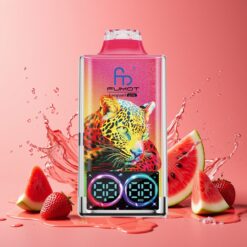 Fumot Leopard 40K Puffs Norge grossist Disposable Vape Jordbær Vannmelon 0-5% Nikotin 700mAh Dual Mesh Type-C