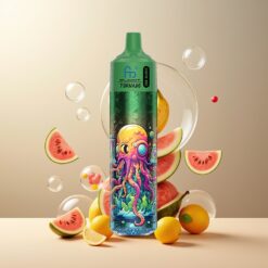 Fumot RandM Tornado 30000 Puffs Norge Grossist - 30ML/600mAh, 2%/5% Nikotin, Vannmelon Cantaloupe