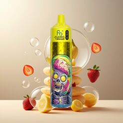Fumot RandM Tornado 30000 Puffs Norge Grossist - 30mL, 2%/5%, 1.0 Ohm mesh, 600mAh, LED, Banan Jordbær