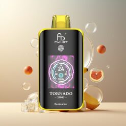 Fumot Tornado 25000 Puffs Norge Grossist – Bananis, 20ml, Type-C, 700mAh, HD Skjerm