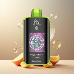 Fumot Tornado 25000 Puffs Norge Grossist Dobbel Eple – HD Skjerm, 700mAh, 20ml, Type-C