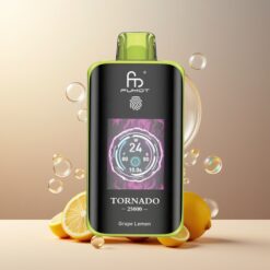 Fumot Tornado 25000 Puffs Norge Grossist - Drupe og Sitron - HD Skjerm, 700mAh, 20ml, Type-C
