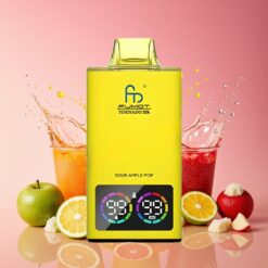 Fumot Tornado 35K Engangsvape Sur Eple Pop Norge grossist – Dual Mesh Coil, 15ml E-juice, 700 MAH, USB-C