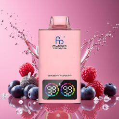 Fumot Tornado 35K Norge grossist Disposable Vape Blåbær Bringebær – Dual Mesh Coil, 15ml E-juice, 700 MAH, USB-C