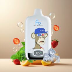 Fumot Tornado Digital Box 12000 Puffs Norge grossist – Jordbær & Banan – 20ml / 550mAh / Type-C / MTL