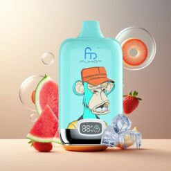 Fumot Tornado Digital Box 12000 Puffs Norge grossist – Jordbær Donut, 20ml, Type-C, 5% Nikotin, MTL