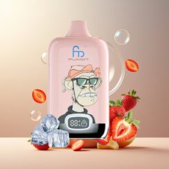 Fumot Tornado Digital Box 12000 Puffs Norge grossist – Jordbær Is – 20ml – Type-C – 550mAh