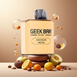 GEEK BAR 911 GT 16000 Puffs Norge Grossist Disposable Vape Sjokolade Mokka – 5% Nikotin, 800mAh, Type C-lading, Dynamisk Skjerm, VPU Teknologi