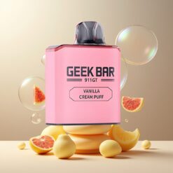 GEEK BAR 911 GT 16000 Puffs Norge Grossist Disposable Vape Vaniljekrem Puff – 5% Nikotin, 800mAh, Type C-lading, Dynamisk Skjerm