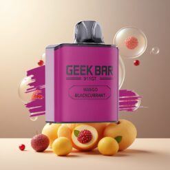 GEEK BAR 911 GT 16000 Puffs Norge grossist Disposable Vape Mogo Solbær (800mAh, 5%, Type C-lading, 4 effektnivåer)