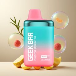 GEEK BAR DF8000 Engangs Vape Norge Grossist Ananas Kokos Is – 8000 puff, 14 mL, 20mg/mL, 600 mAh, USB-C