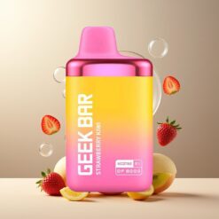GEEK BAR DF8000 Norge Grossist Engangs Vape Jordbær Kiwi – 8000 puffs, 14 mL, 20mg/mL, Luftstrømskontroll, USB-C