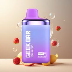 GEEK BAR DF8000 Norge grossist Engangs Vape Fersken Bær – 8000 puff, 14 mL, 20mg/mL, 600 mAh, USB-C