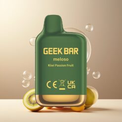 GEEK BAR Meloso Mini 600 Puffs Norge Grossist Disposable Vape Kiwi Passionsfrukt – 550mAh, 2ml, 20mg Nikotinsalt, Dual Mesh Coil, Auto Draw