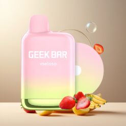 GEEK BAR Meloso Pro 4000 Puffs Norge Grossist - Jordbær Banan, 2% Nikotin, 12ml, 600mAh, Type-C, Dual-Mesh