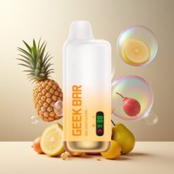 GEEK BAR Meloso Ultra Norge Grossist 10000+ Puffs Pineapple Apple Pear (Ananas Eple Pære) 5% Nikotin 630 mAh USB-C Dual Mesh Coil Smart LED