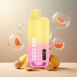 GEEK BAR Meloso Ultra Norge Grossist 10000+ Puffs USB-C Ladning Juicy Peach Is (5% Nikotin, 630 mAh, Dual Mesh Coil, Smart LED Skjerm)
