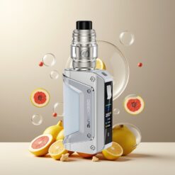GeekVape Aegis Legend 3 Kit Silver Norge grossist - 200W, IP-68, Type-C, TFT-skjerm, AS chip 4.0, Top Airflow
